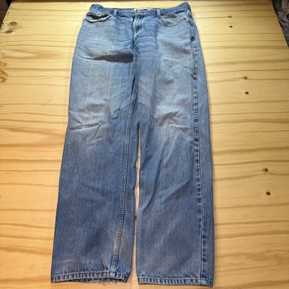 2000s Levi Strauss 550 Relaxed Fit Jeans Men 36x34 Faded Denim Pants Y2K